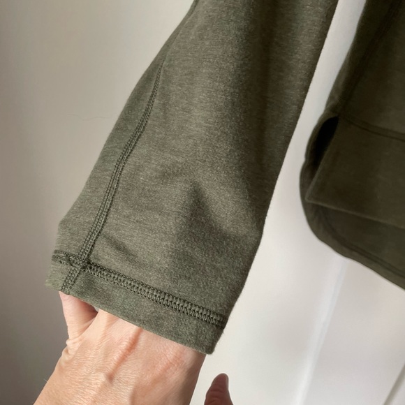 Lululemon • After Asana Pullover Sweatshirt Fatigue Green • size 6 - Picture 7 of 12